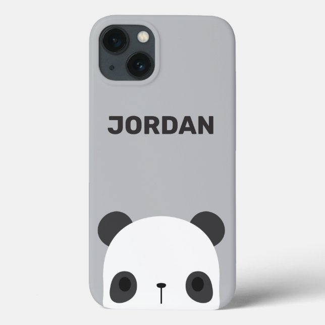 Urso Panda Bonito com Nome Personalizado (Verso)