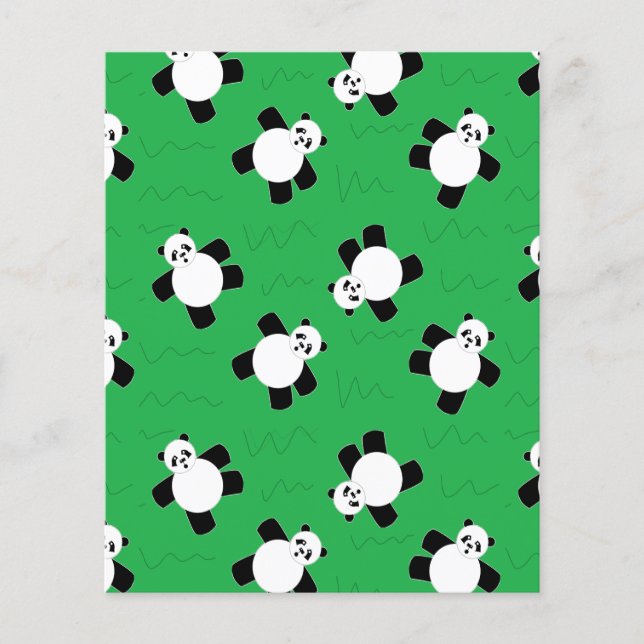 Urso-panda com erva (Frente)