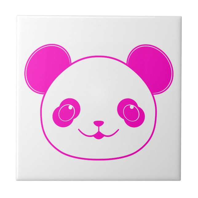 Urso Panda de Kawaii Rosa (Frente)