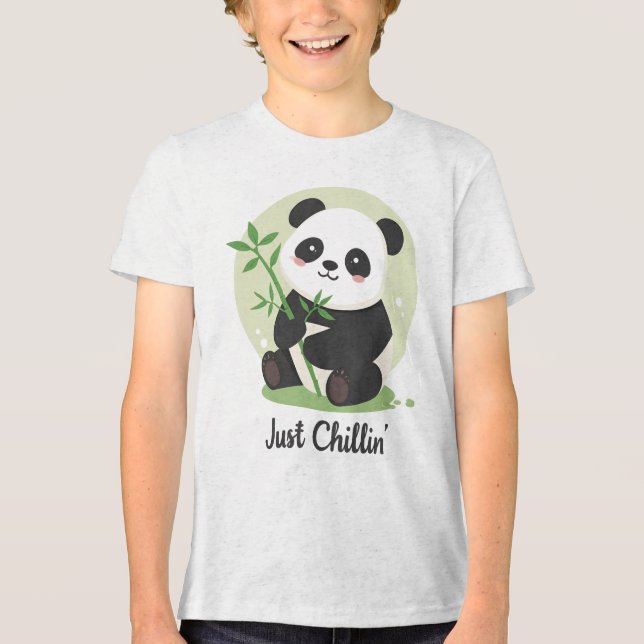 Urso Panda Fofo "Só Relaxando" (Frente)