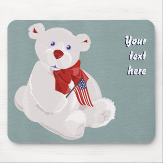 Urso patriótico Mousepad