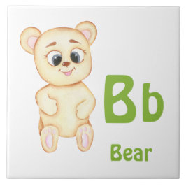 Urso personalizar ABC: Letra B - Adicione seu Nome