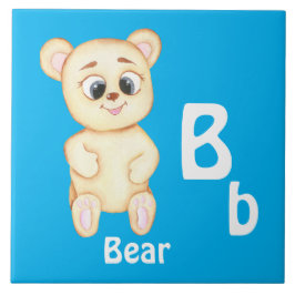 Urso personalize ABC: Letra B - Adicione Seu Nome