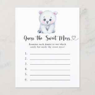 Urso Polar - Adivinha o jogo Doce Mess