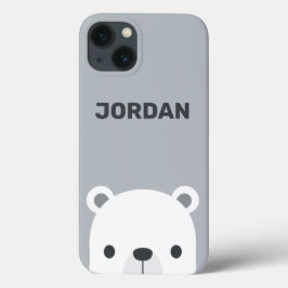 Urso Polar Bonito com Nome Personalizado