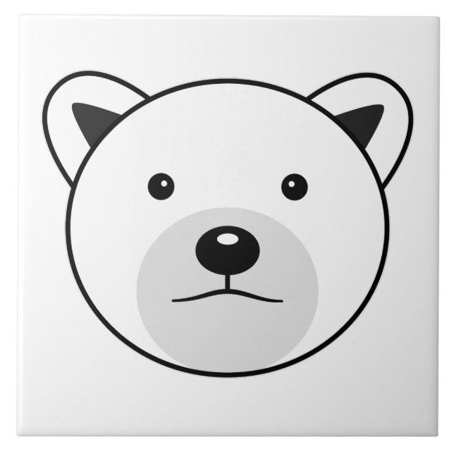 Urso Polar de Cartoon Bonito (Frente)