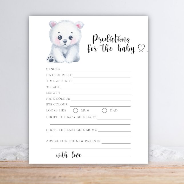 Urso polar de inverno - previsões e conselhos para (Criador carregado)