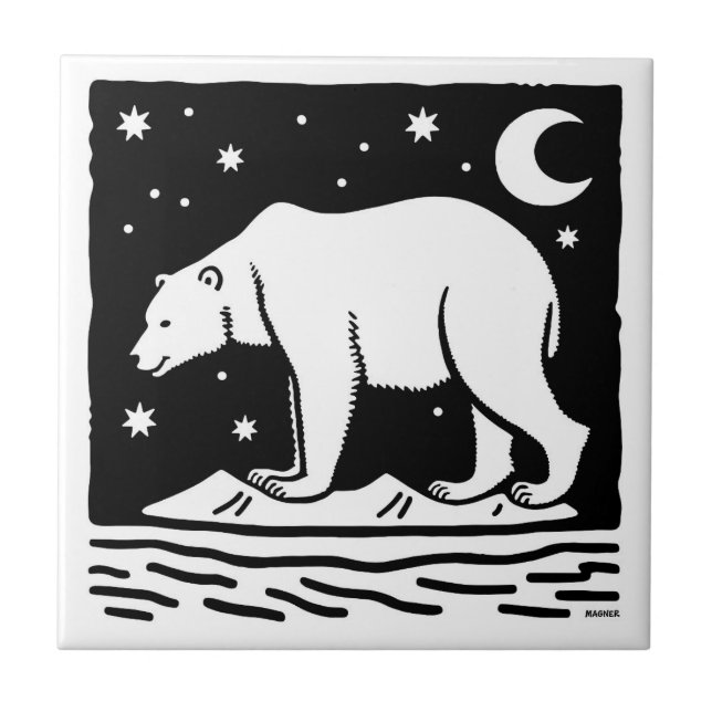 Urso Polar De Surfe De Gelo (Frente)