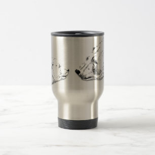 Urso Polar e Caneca de viagem Curva Arte