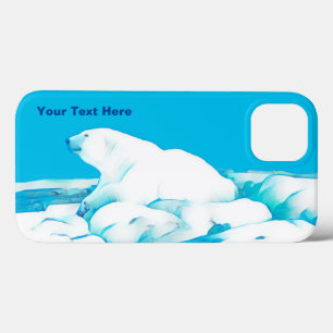 Urso Polar Na capas de iphone De Cascata De Gelo