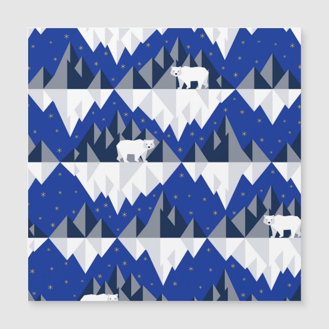 Urso Polar no Padrão Iceberg Sem Olhos. (Frente)