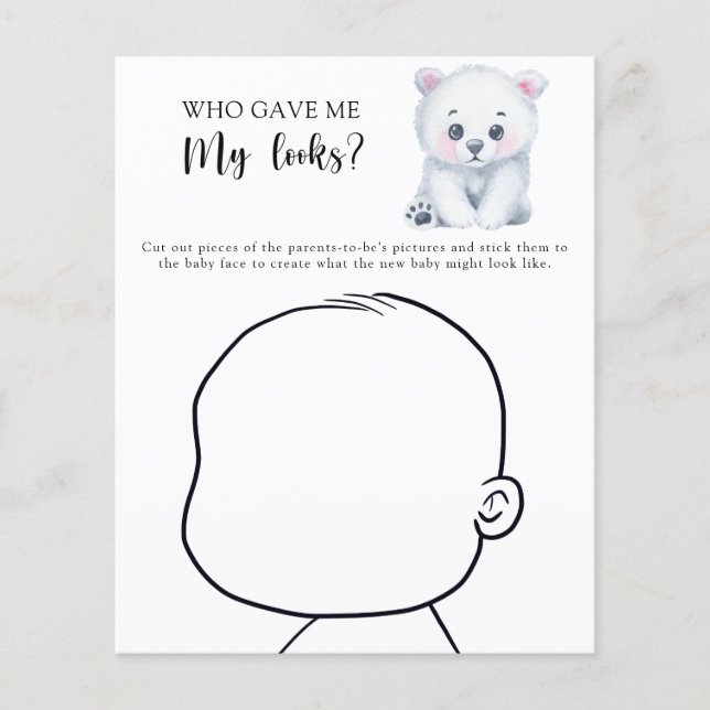 Urso polar - Quem me deu meu jogo de aparência (Frente)