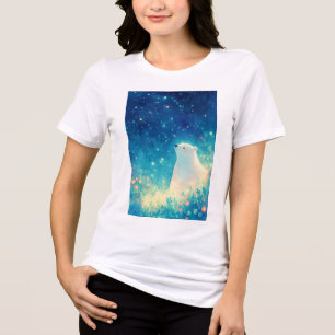 Urso Polar Sob o Céu Ártico