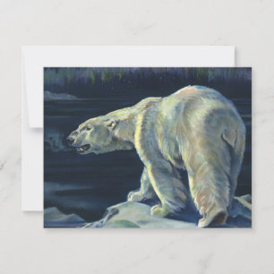 Urso Polar Vintage, Animais da Vida Marinha do Árt