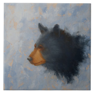 Urso preto Trivet cerâmico