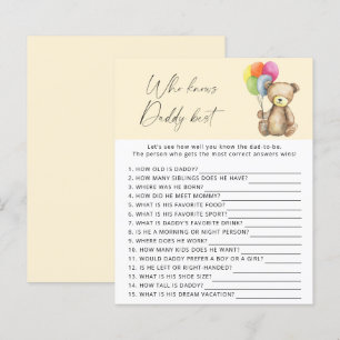 Urso - Quem sabe melhor jogo do papai