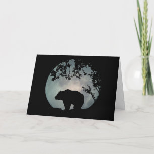 Urso querido no Cartão de Aniversário da Lua