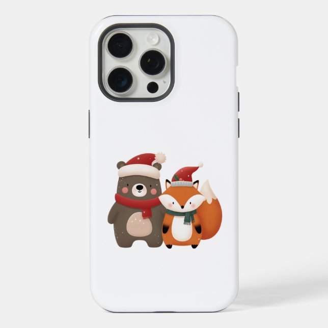 Urso & Raposa Fofo de Natal/Inverno (Verso)