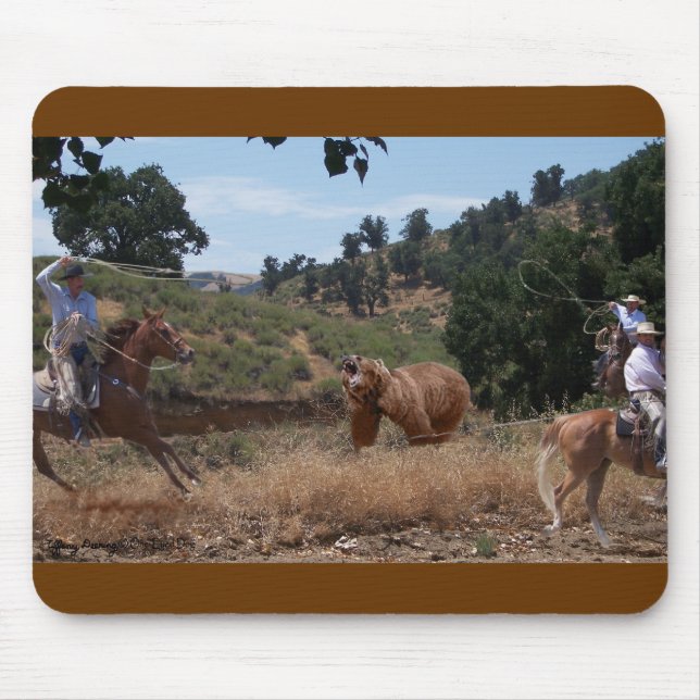 Urso Roping Mousepad do Vaquero (Frente)