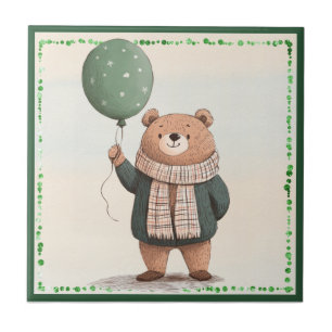 Urso Sueco Verde com Xadrez de Queda