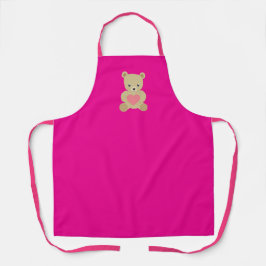 Urso Tradicional de Teddy com Apron Cardíaco