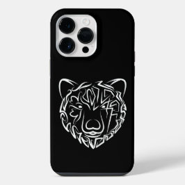 Urso Tribal Negro e Branco