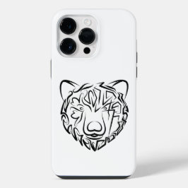 Urso Tribal Negro e Branco