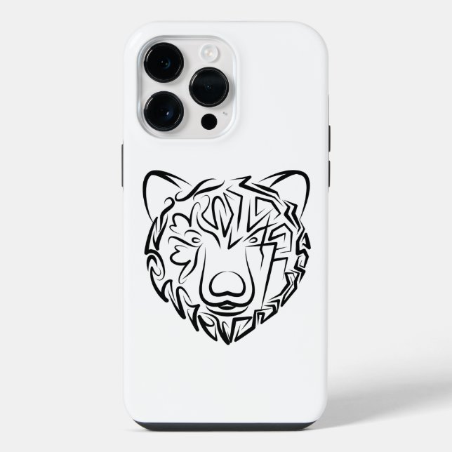 Urso Tribal Preto e Branco (Verso)