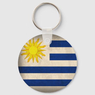 Uruguai Flag Chaveiro