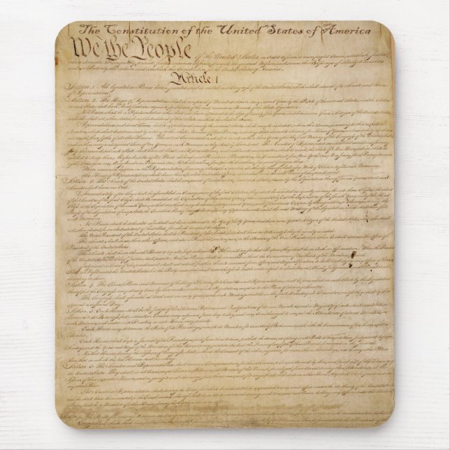 US CONSTITUTUTUTION American History Mousepad (Frente)