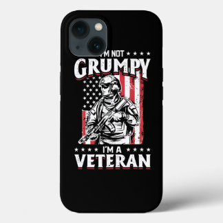 US Flag Im not Grumpy im a Veteran 115
