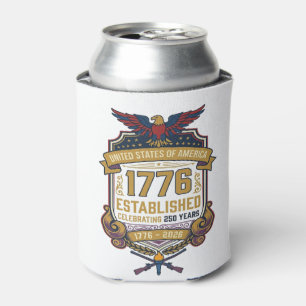 USA 250º Vintage 1776 Porta-Lata - Presente Patrió