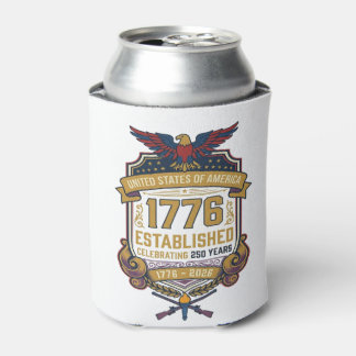 USA 250º Vintage 1776 Porta-Lata - Presente Patrió