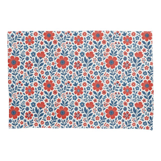 USA/American themed floral pattern (Frente)