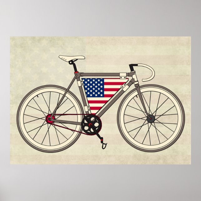 USA Bike poster (Frente)