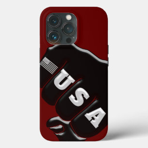 USA Fist Bump com bandeira americana