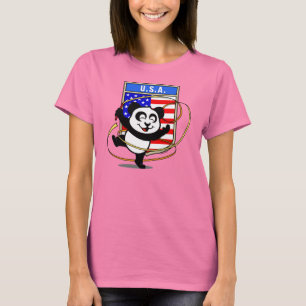 USA ginástica Rítmica Camisa de Panda