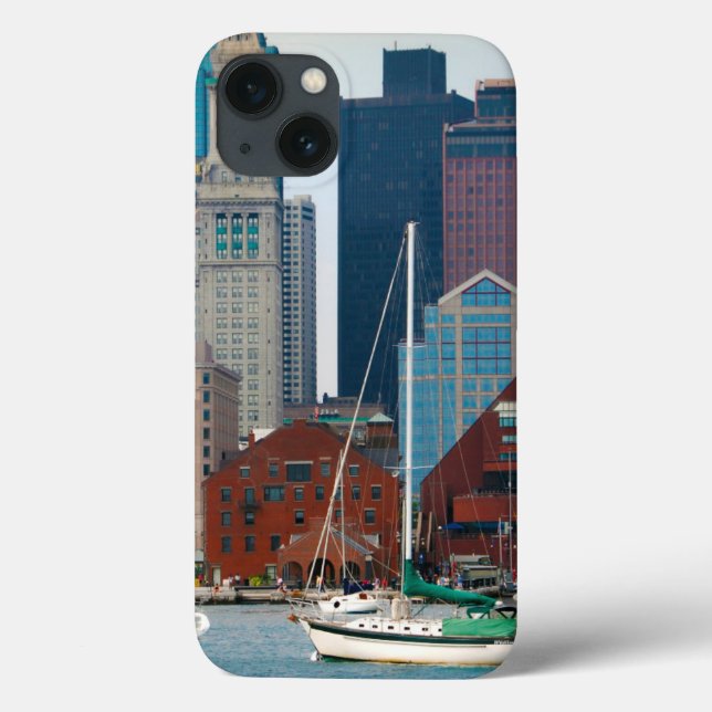 USA, Massachusetts. Boston Waterfront Skyline (Verso)