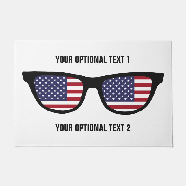 USA Shades: tapetes de porta personalizados (Frente)