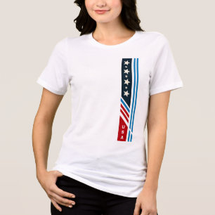 USA Stars Stripes Gráfico T Shirt