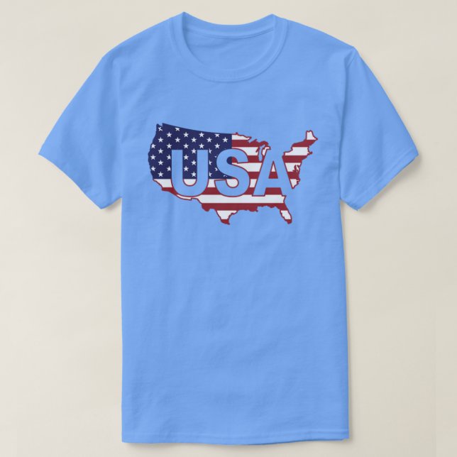 USA T Camisa Mulheres Homens Crianças Bandeira Pat (Frente do Design)