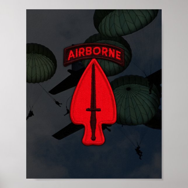 USASOC Special Ops USSOCOM Patch Impressão (Frente)