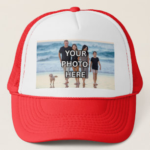 🔴USE! Boné Trucker Vermelho Personalizado com Fot