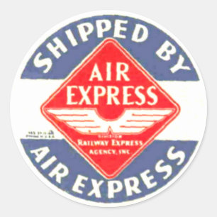 Use expresso de ar por etiquetas expressas da