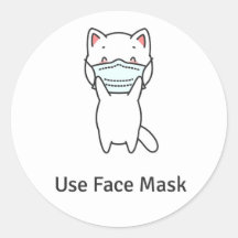 USE MÁSCARA FACIAL ADESIVO DE GATO FOFO SELAGEM DE