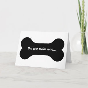 Use seu Cartão de Saudação de Voz do Cookie