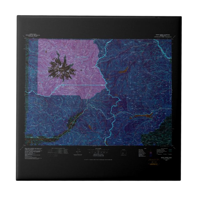 USGS Topo Map Washington State WA Monte Rainier 24 (Frente)