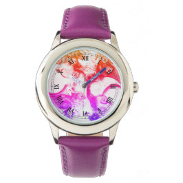 "Uso Sensível", Bezel da Criança com Relógio Roxo