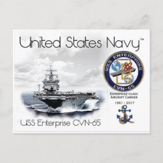 USS ENTERPRISE CVN- 65 - CARTÃO POSTAL