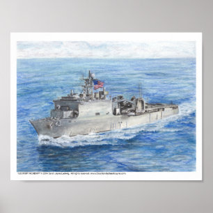 USS FORT MCHENRY Art Impressão